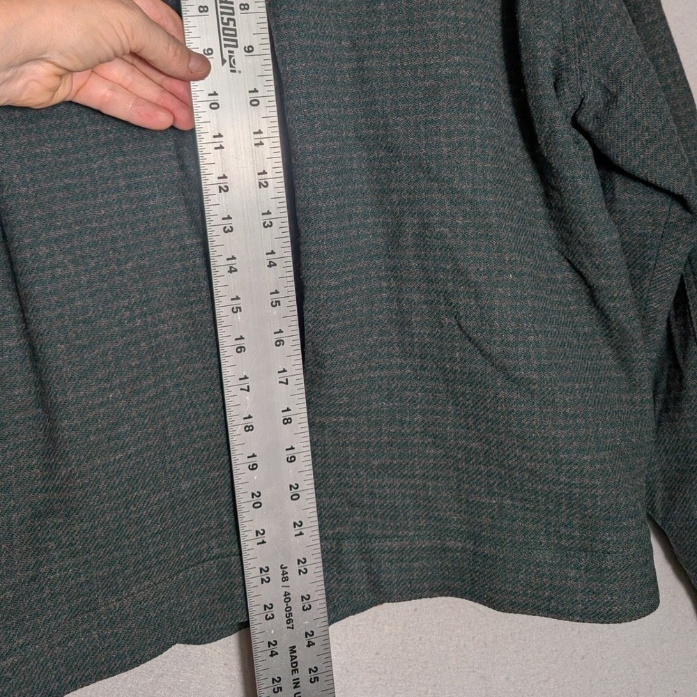 Vtg Pendleton Wool Jacket Green Houndstooth Thomas Kay Ltd Ed 10/400 Women Lg - Picture 7 of 12